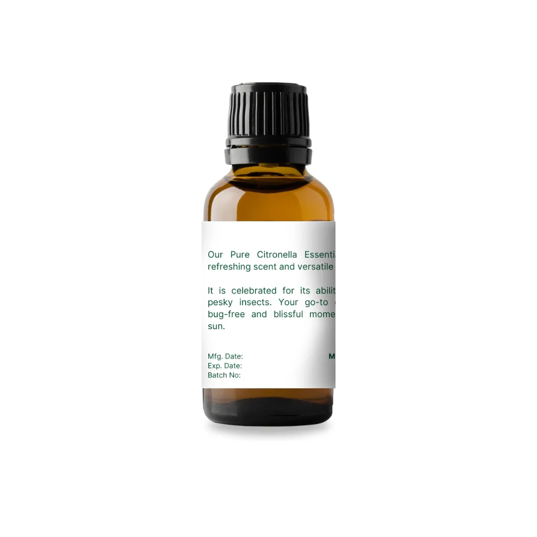 100% Pure Citronella Essential Oil