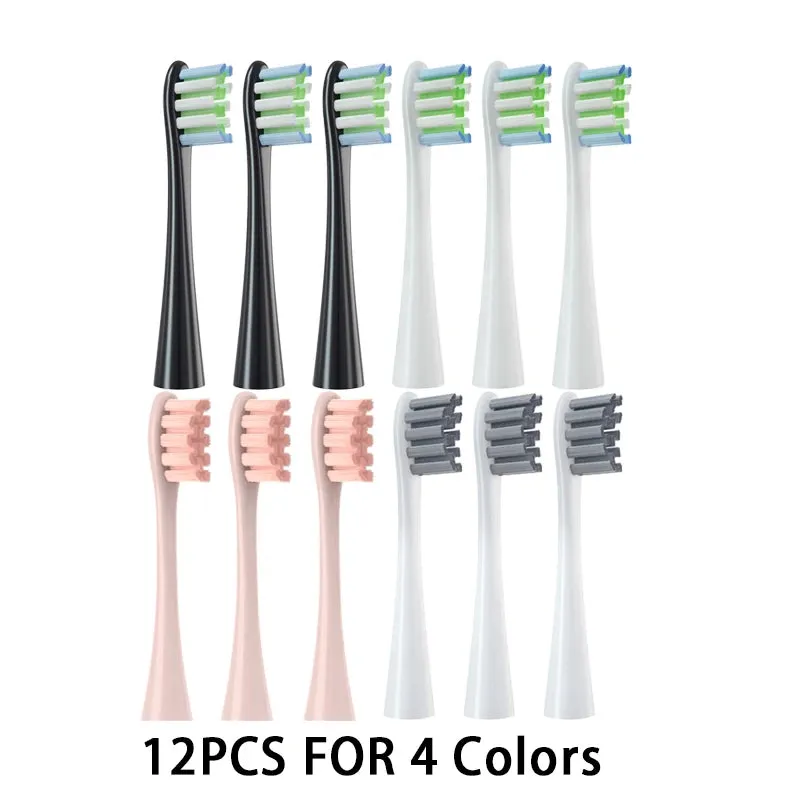 12PCS Replacement Brush Heads for Oclean X/ X PRO/ Z1/ F1/ One/ Air 2 /SE Sonic Electric Toothbrush DuPont Soft Bristle Nozzles