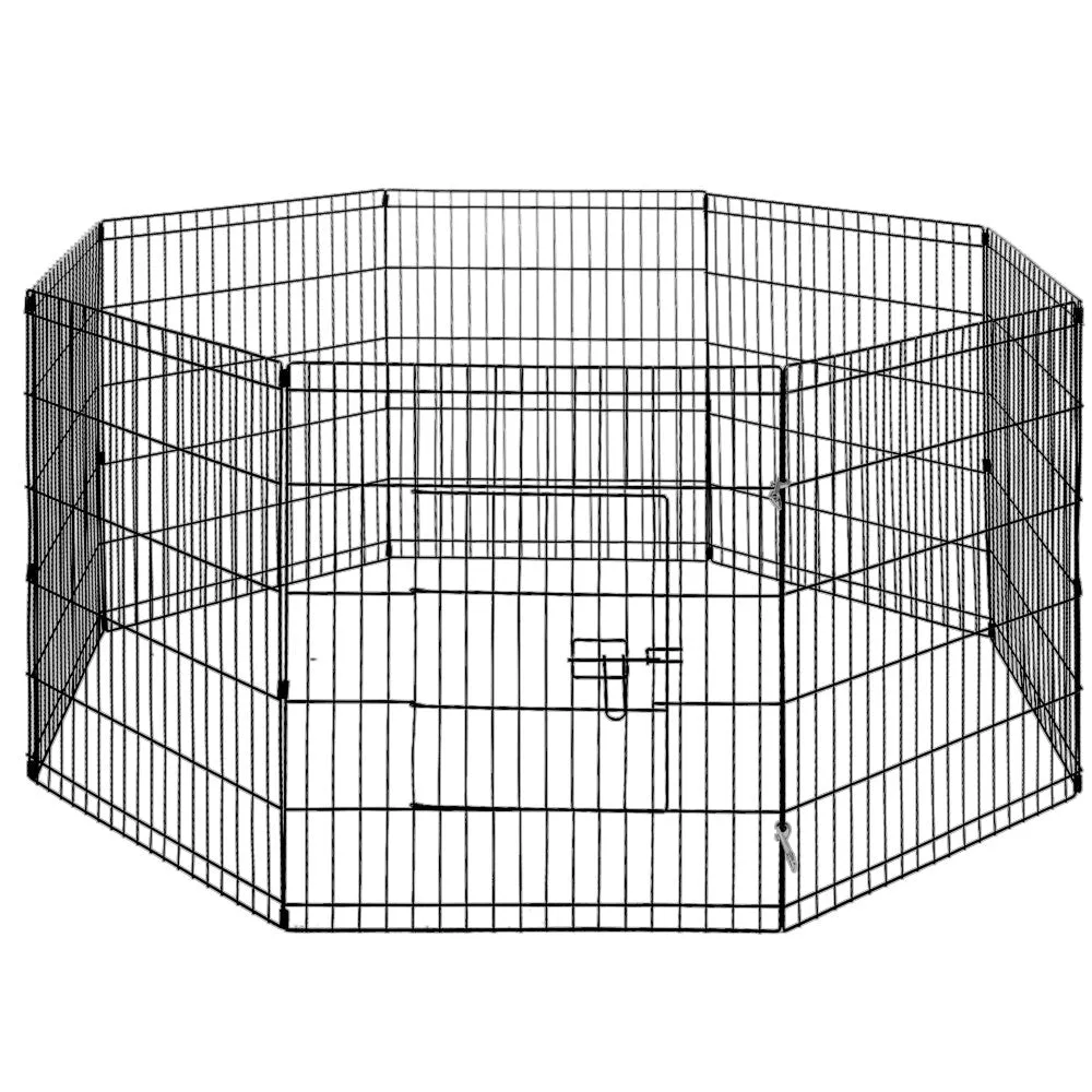 24" 8-Panel Pet Playpen | Dog Puppy Exercise Cage | Enclosure Fence