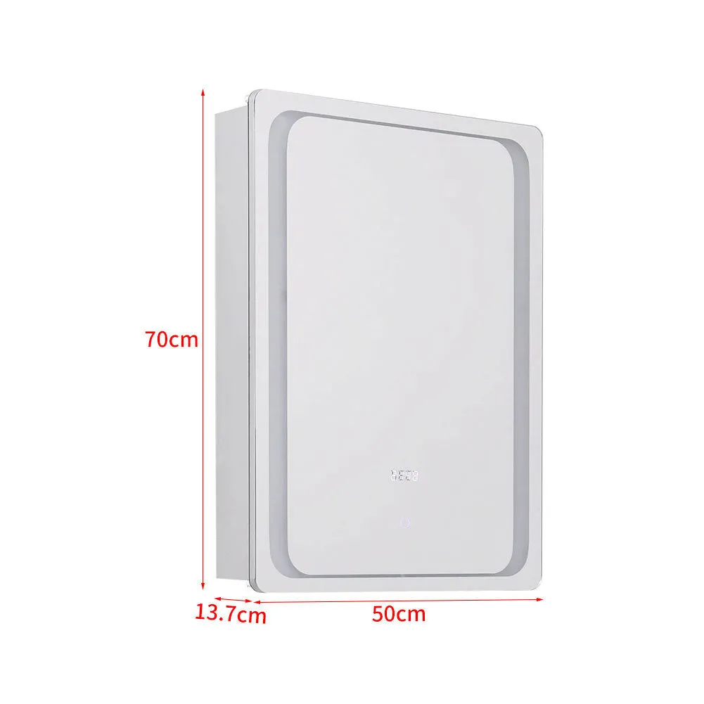 27x20inch LED Illuminated Mirror Cabinet with Sensor Switch