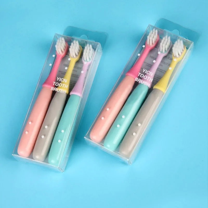 3pcs/set Children Toothbrush Soft Bristles