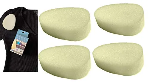 4pc Deodorant Streak Removing Sponge - Men Women Unisex - Instant Deodorant Streaks Remover Sponge - Vacation Business Trip Gym Work Home Keeps Your clothing Clean