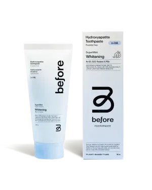 BEFORE Whitening Toothpaste - flouride free
