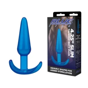 Blue Line 4.25" Slim Tapered Butt Plug