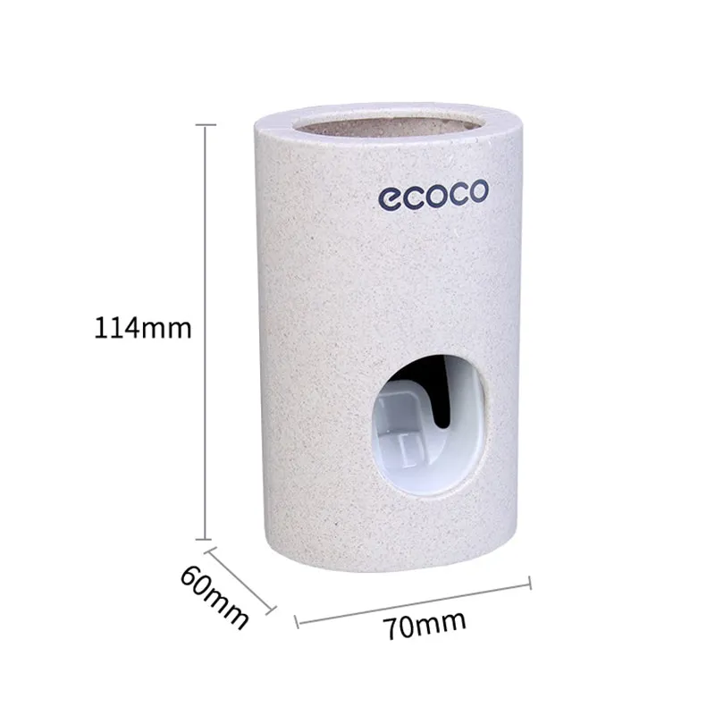Creative new product automatic toothpaste squeezing device environmental protection bathroom universal degradable wheat straw toothpaste device