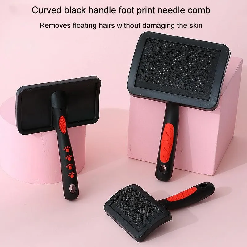 Curved Pet Needle Comb For Floating Hair Removal