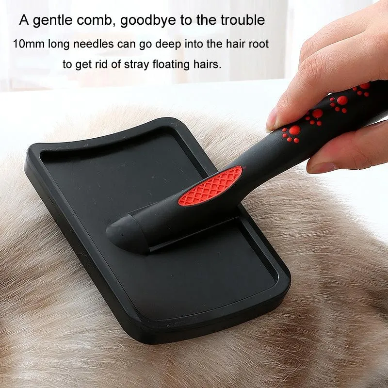 Curved Pet Needle Comb For Floating Hair Removal
