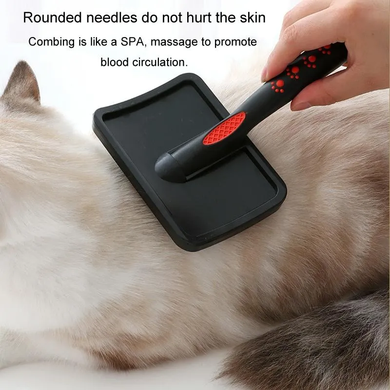 Curved Pet Needle Comb For Floating Hair Removal