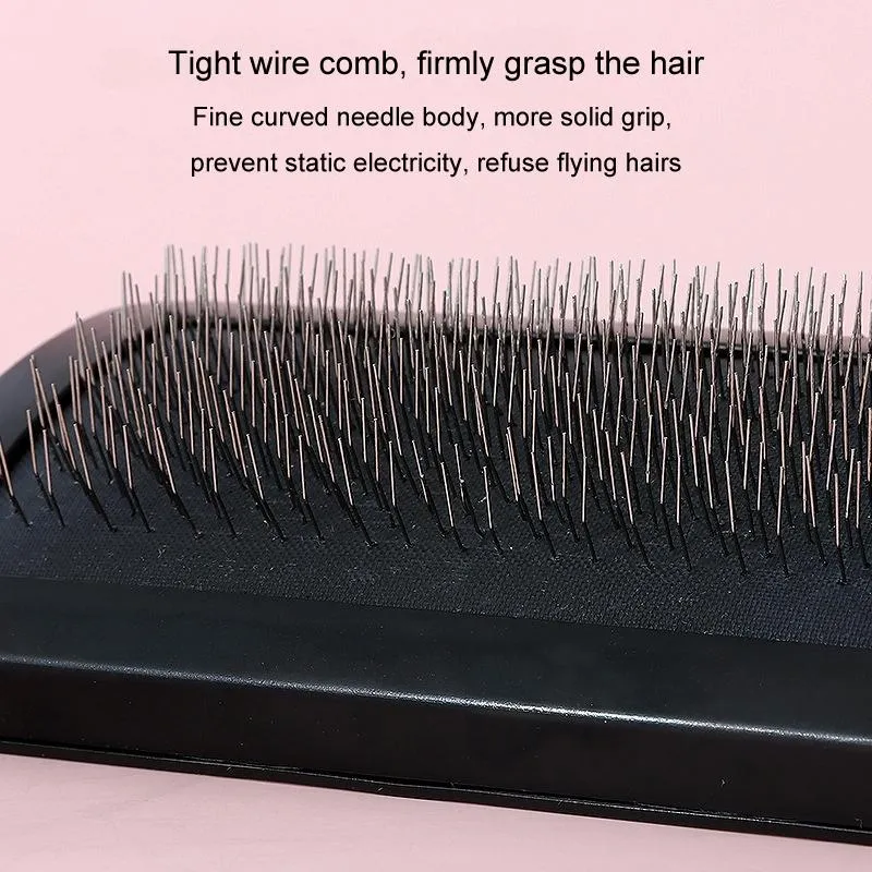 Curved Pet Needle Comb For Floating Hair Removal