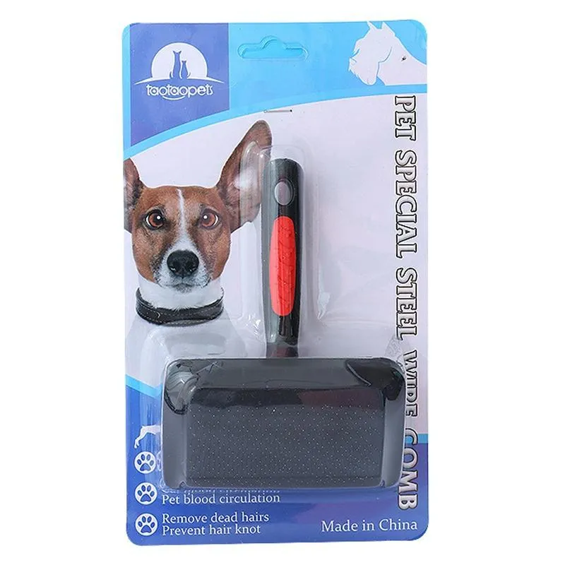 Curved Pet Needle Comb For Floating Hair Removal