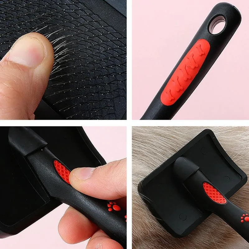 Curved Pet Needle Comb For Floating Hair Removal