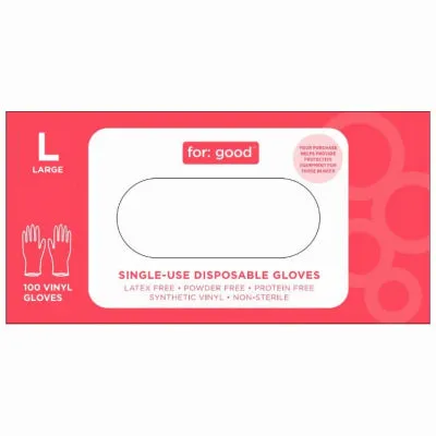 Disposable Vinyl Gloves – Latex & Powder Free – Pack of 100