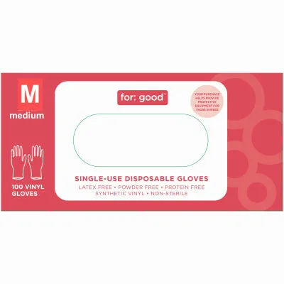 Disposable Vinyl Gloves – Latex & Powder Free – Pack of 100