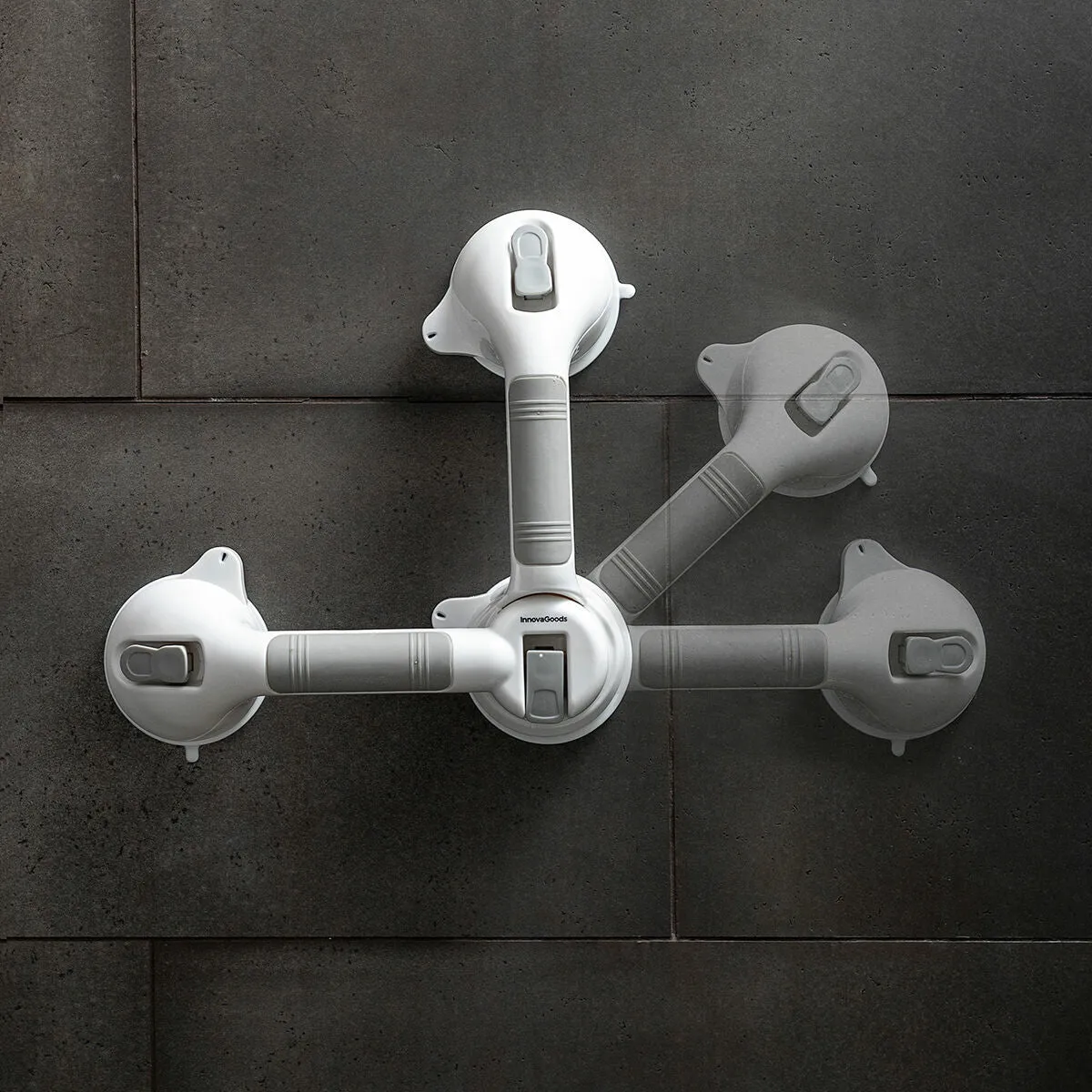 Double Angular Safety Bathroom Grab Rail Grabbath Innovagoods