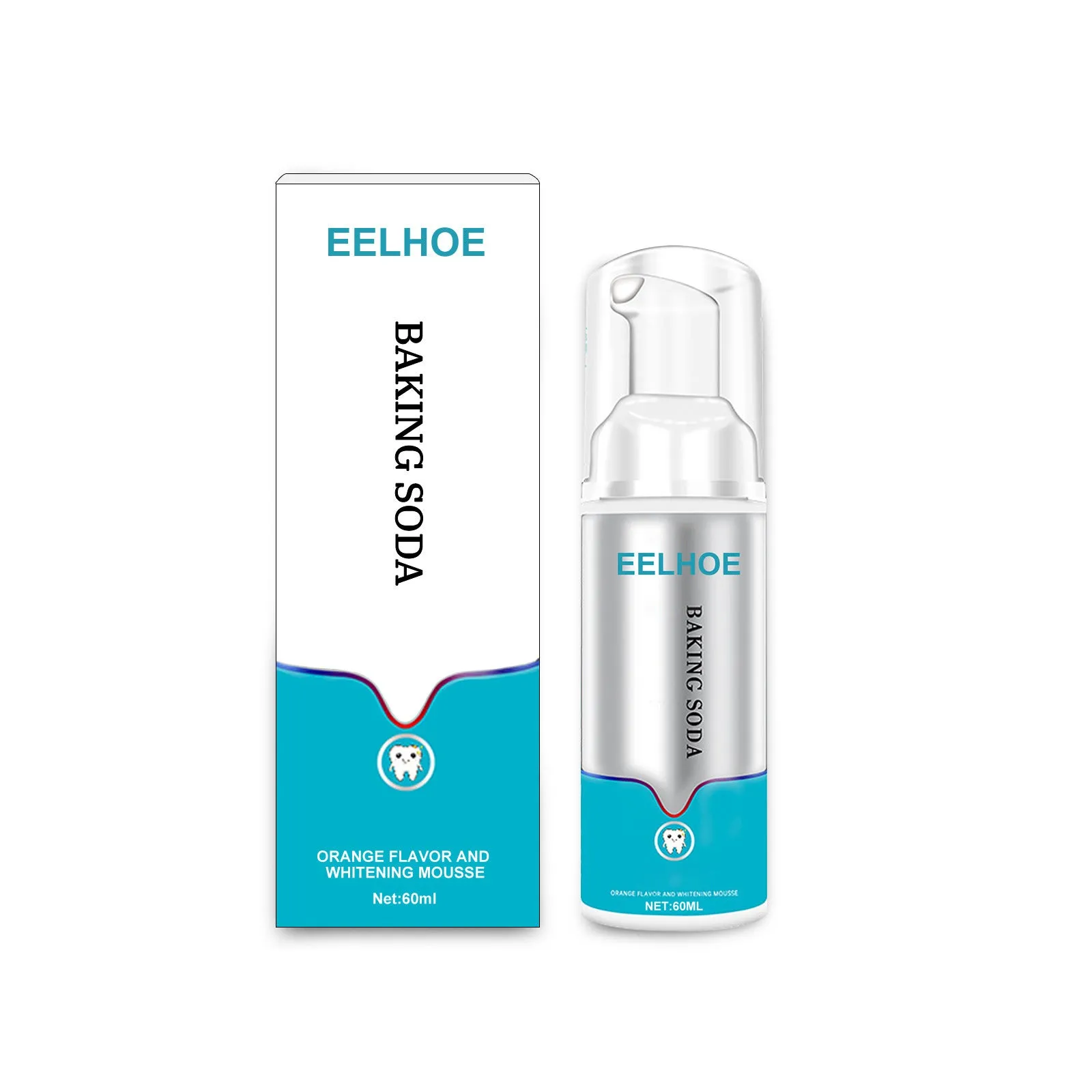 EELHOE Foaming Toothpaste Press-on Whitening Mousse to remove yellow tartar and tobacco stains