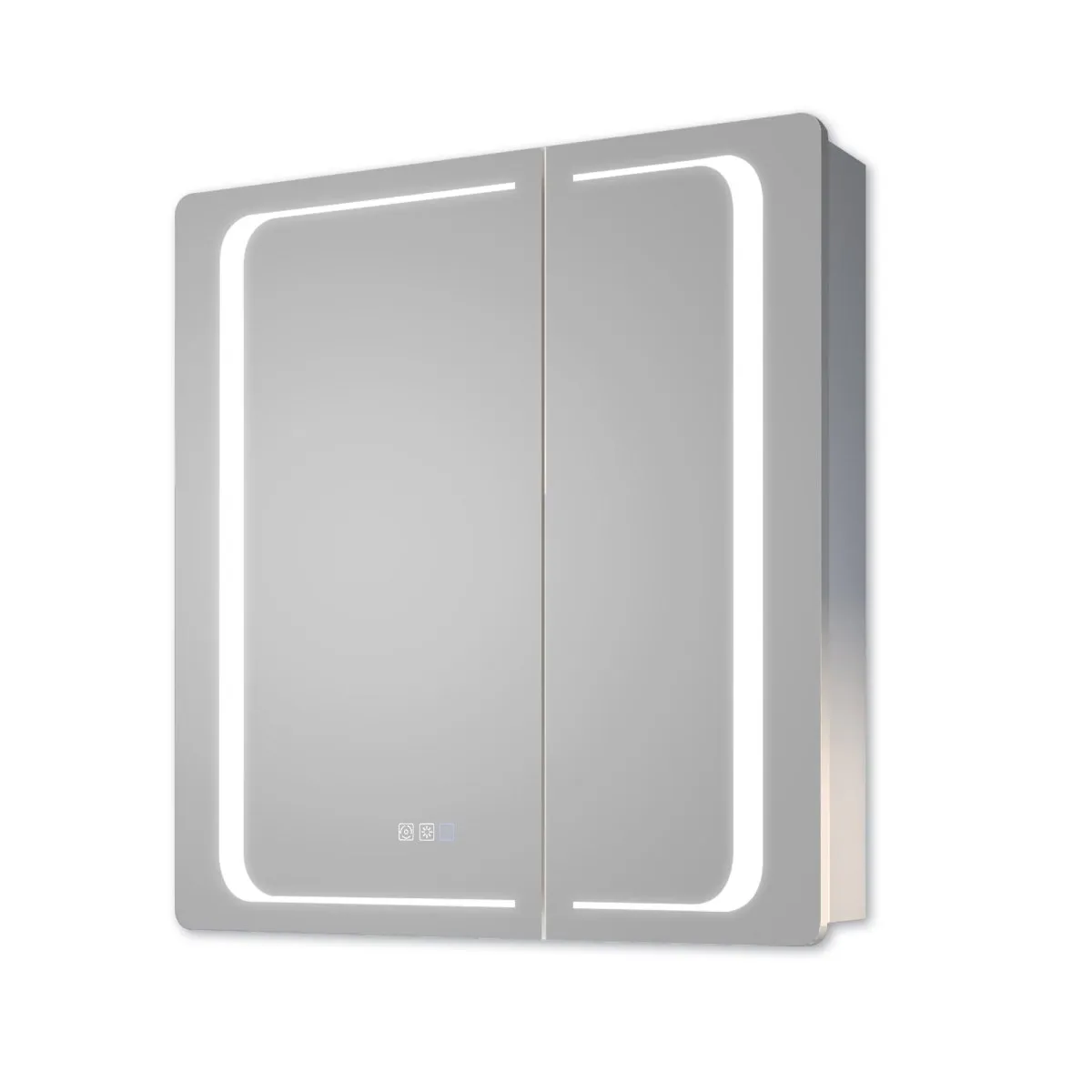 ExBrite 30" W x 32" H LED Lighted Bathroom Medicine Cabinet with Mirror Recessed or Surface Mounted LED Medicine Cabinet