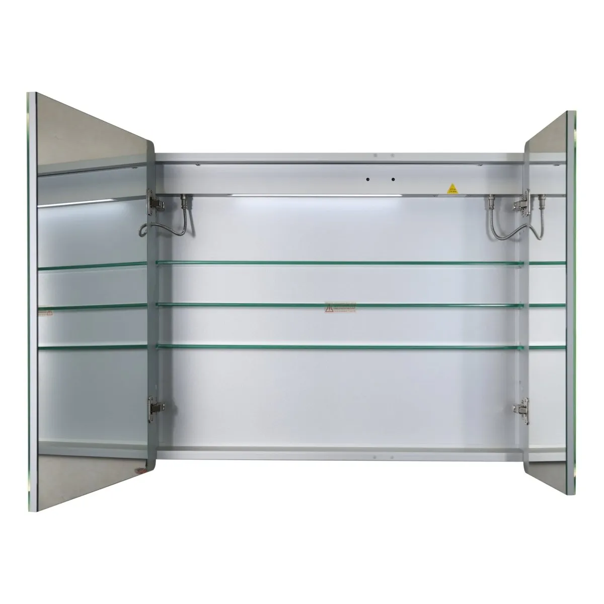 ExBrite 36" W x 30" H LED Lighted Bathroom Medicine Cabinet with Mirror Recessed or Surface Mounted LED Medicine Cabinet