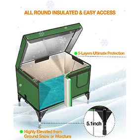 Outdoor Heating Insulation Cat Delivery Room Foldable Cat Cage