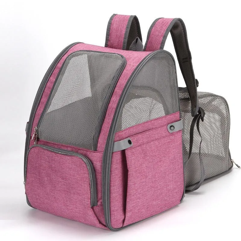Oxford Cloth Breathable Foldable Pet Backpack