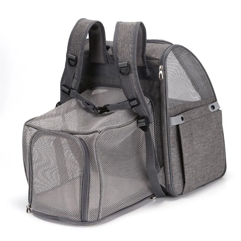 Oxford Cloth Breathable Foldable Pet Backpack