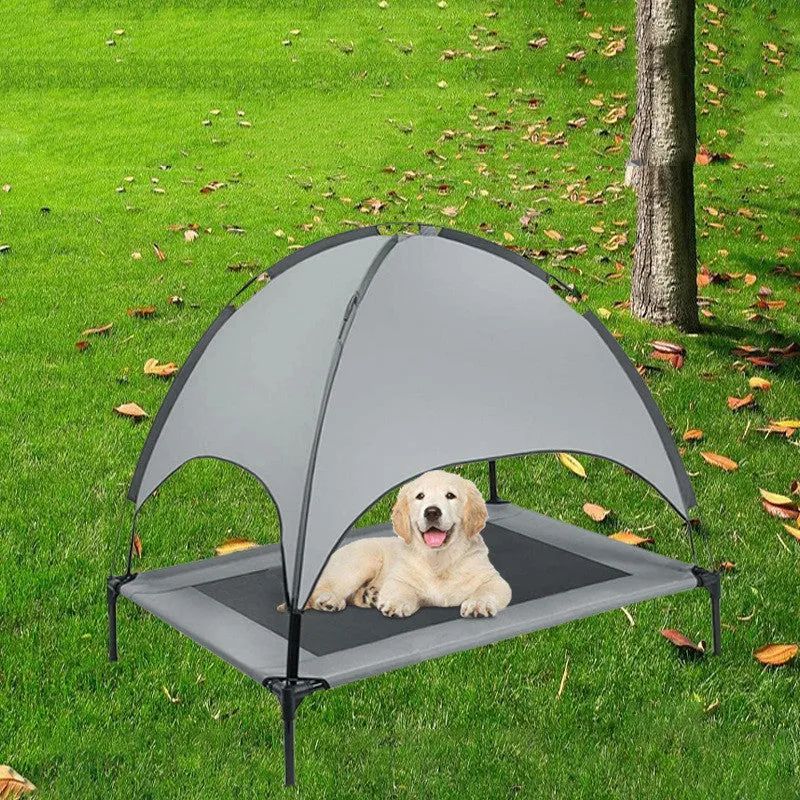 Pet Outdoor Supplies Covered Loft Cot Bed Camp Bed Sunshade Tent