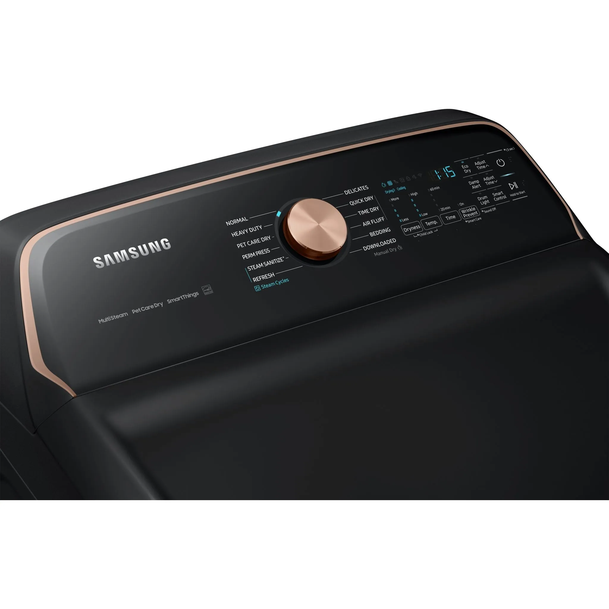 Samsung Steam Dryer (DVE54CG7550VAC) - Black Stainless