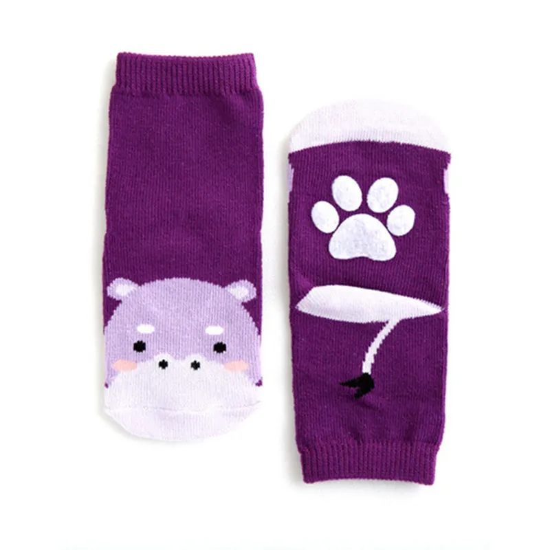Zoo Hippo Non-Slip Socks V1284